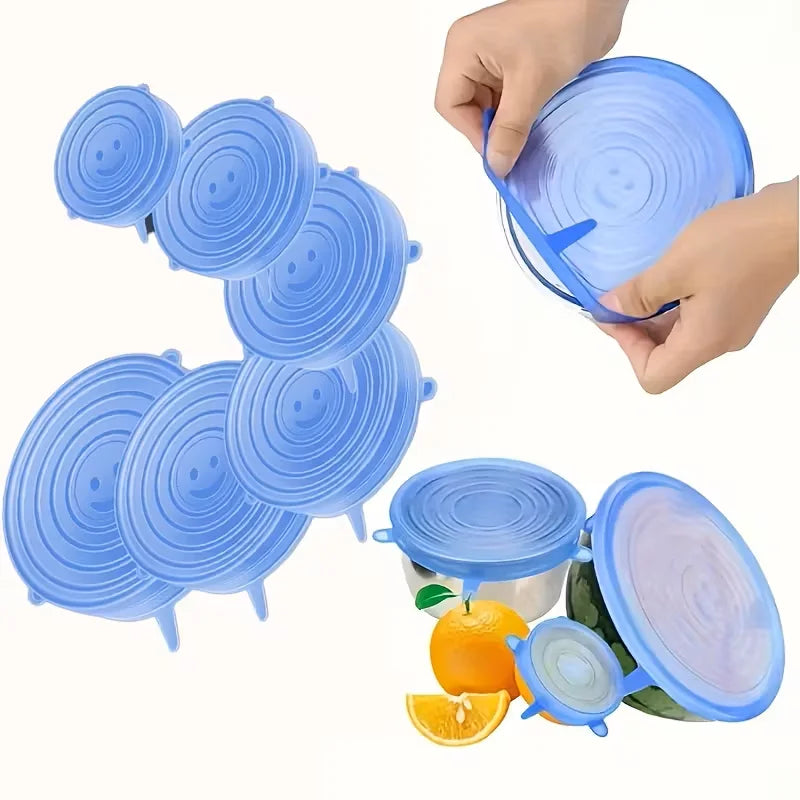 FreshSeal Reusable Silicone Stretch Lids.