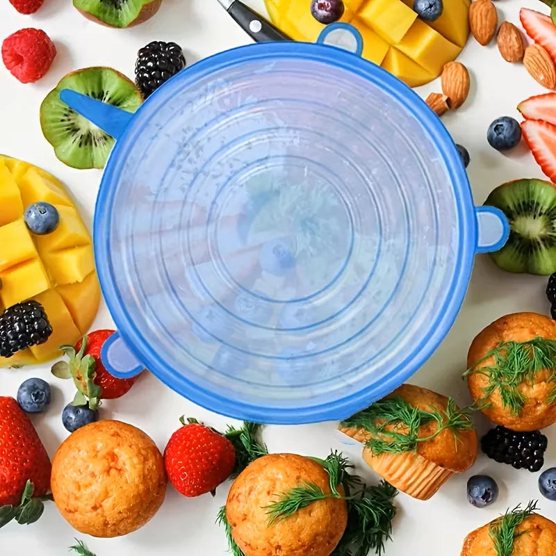 FreshSeal Reusable Silicone Stretch Lids.