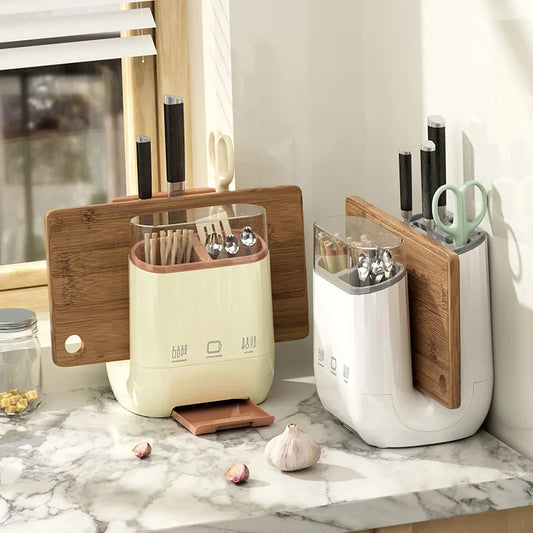 EasyReach Knife & Cutting Board Organizer Station