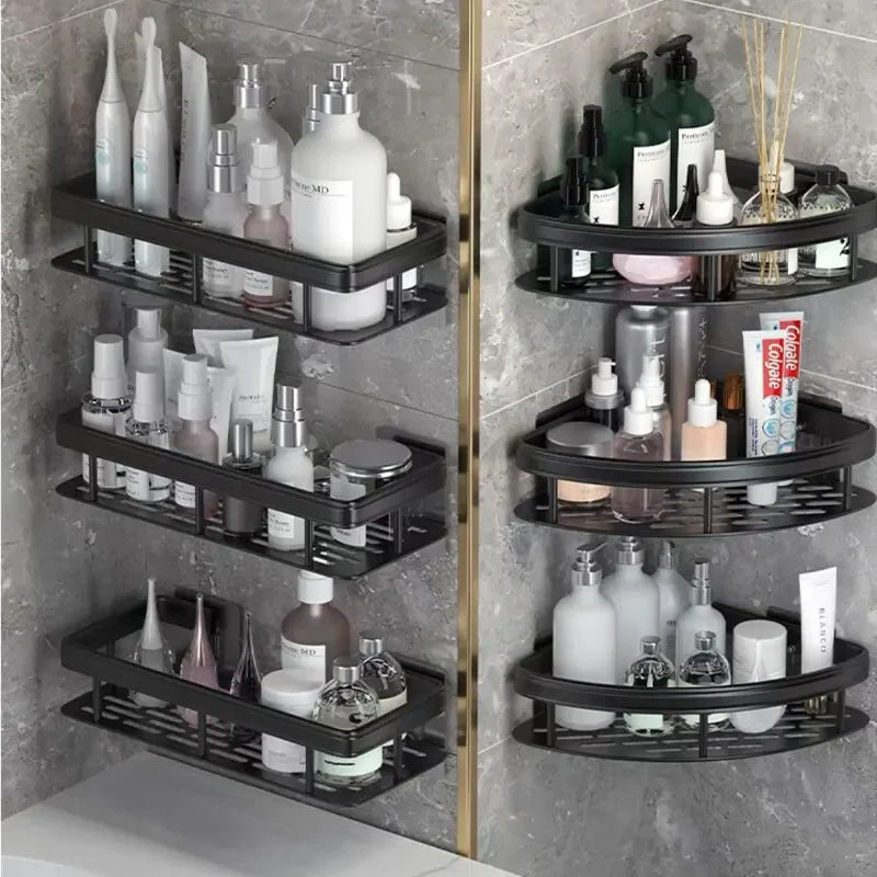 SpaceSaver™ No-Drill Corner Shower Shelf