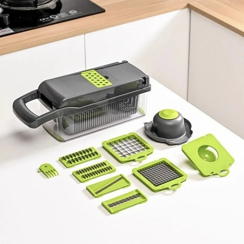 QuickPrep Multi-Function Vegetable Chopper & Food Container