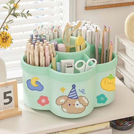 Rotating Pen, Cosmetic Brush & Accessory Holder.