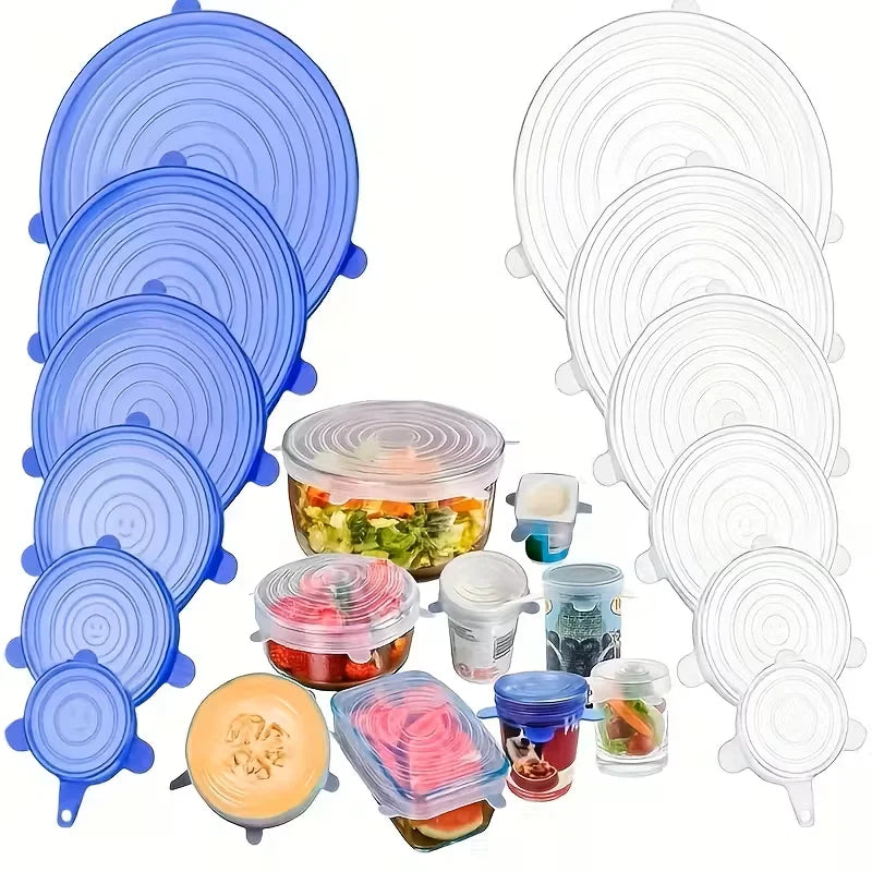 FreshSeal Reusable Silicone Stretch Lids.