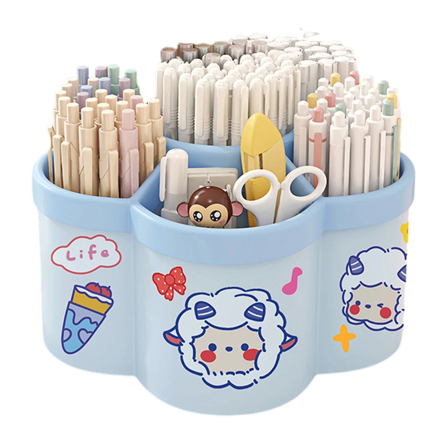 Rotating Pen, Cosmetic Brush & Accessory Holder.