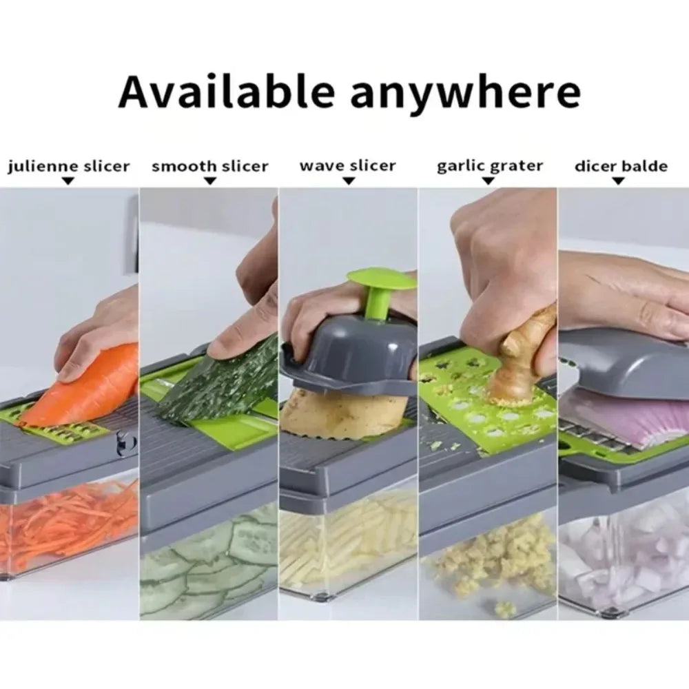 QuickPrep Multi-Function Vegetable Chopper & Food Container