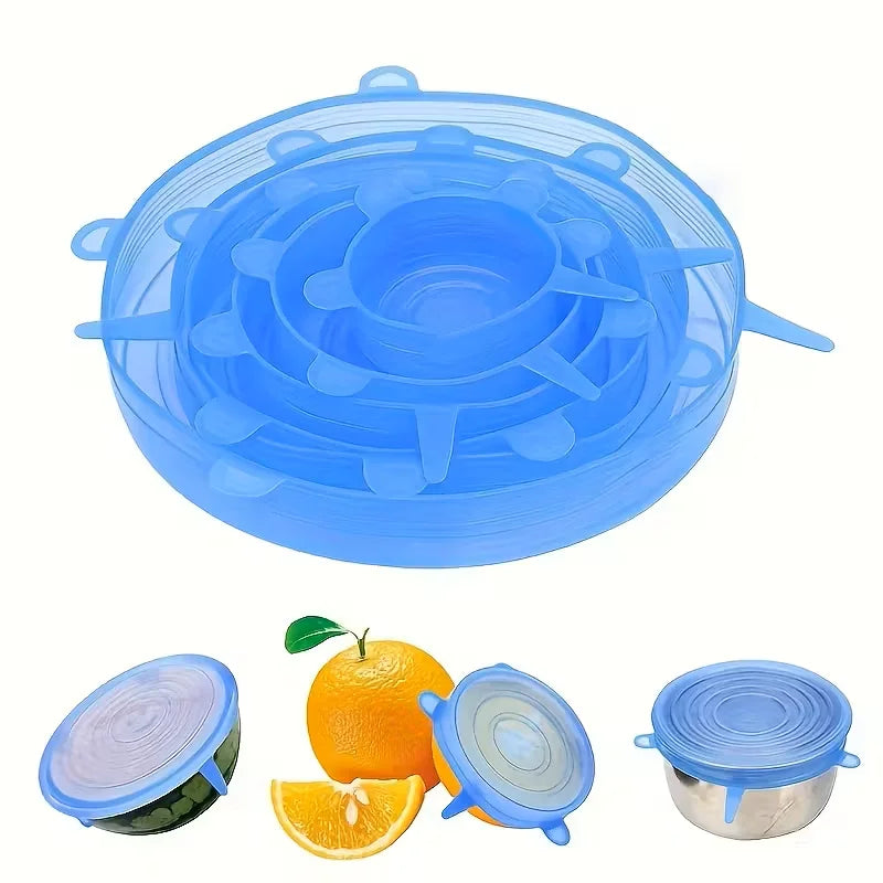 FreshSeal Reusable Silicone Stretch Lids.
