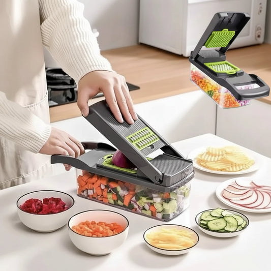 QuickPrep Multi-Function Vegetable Chopper & Food Container