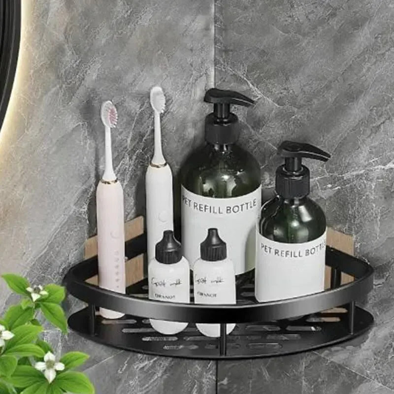 SpaceSaver™ No-Drill Corner Shower Shelf